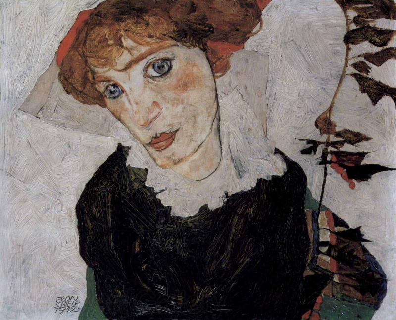 Egon Schiele Portrait of Wally Germany oil painting art